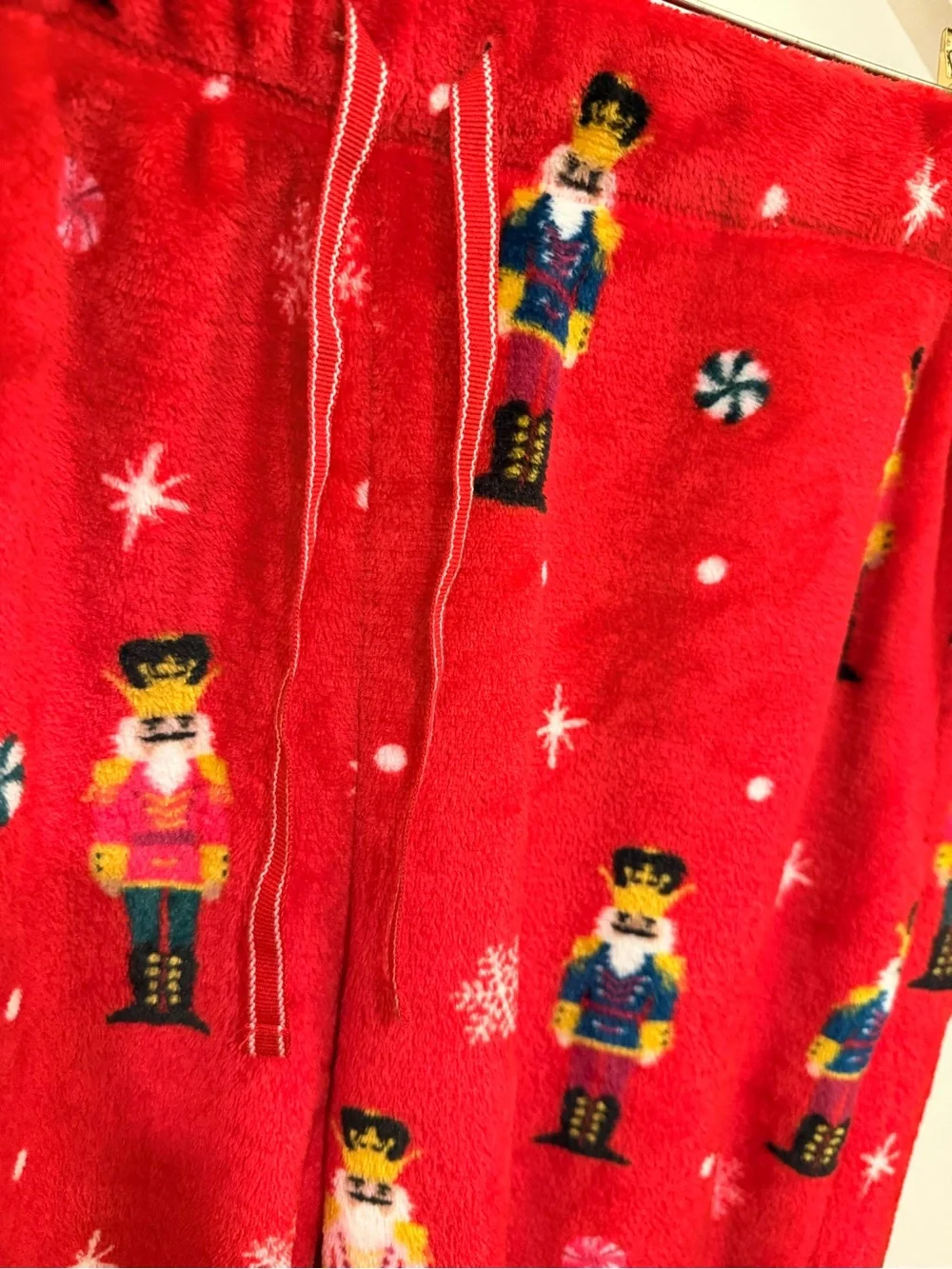 Joyspun Children's Red Nutcracker Fleece Pajama Pants